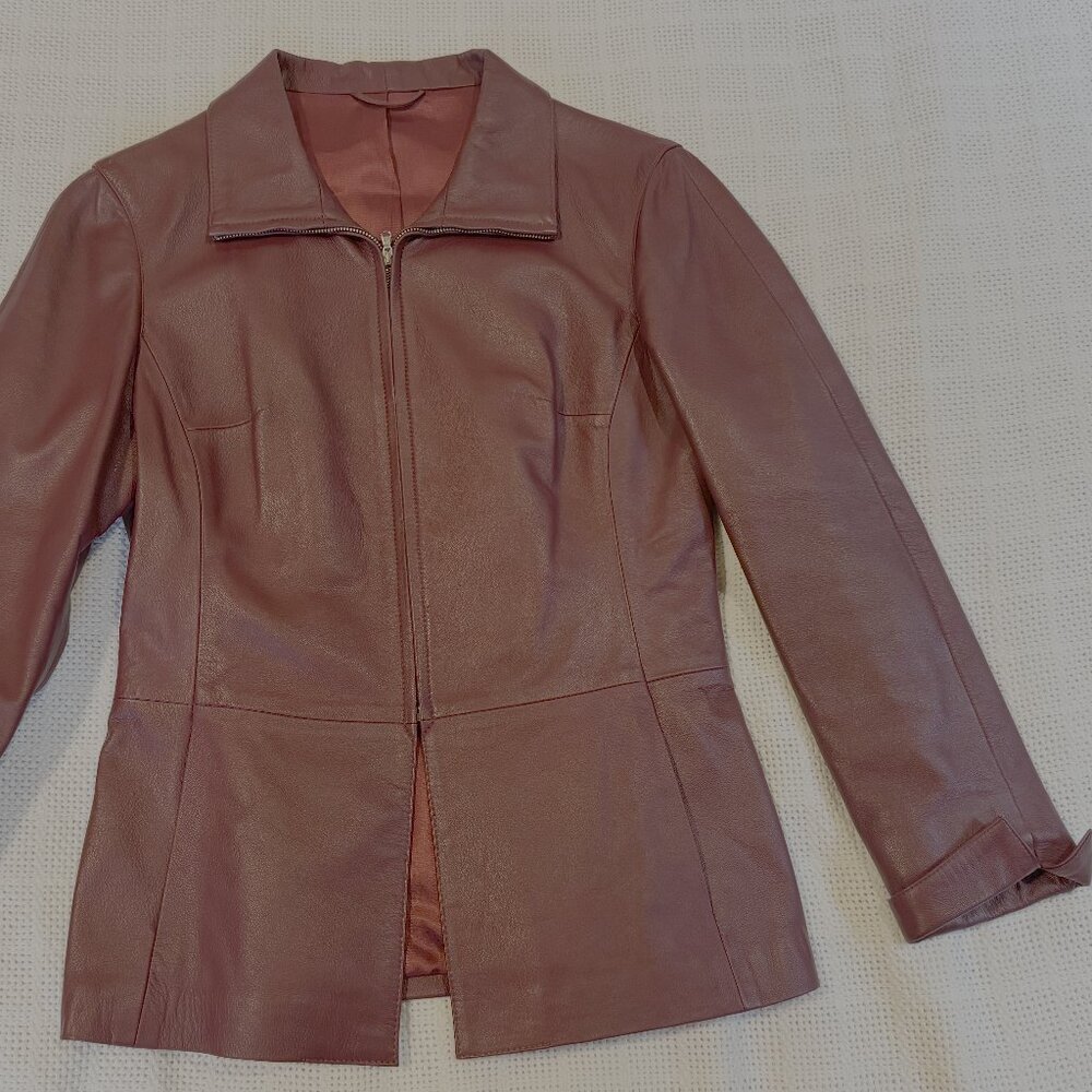 Giotto leather jacket, W European size 40 (small/petit)
